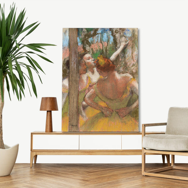 Quadro Stampa su Tela con Telaio in Legno Edgar Degas - Dancers