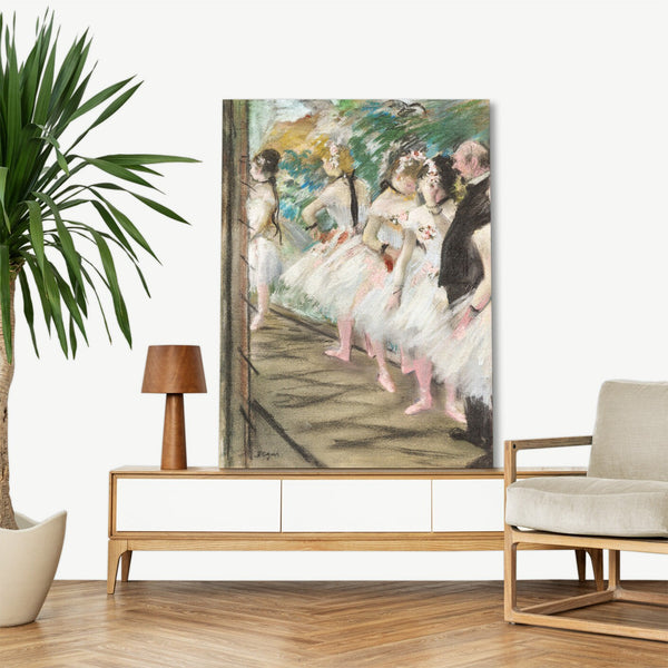 Quadro Stampa su Tela con Telaio in Legno Edgar Degas - The Ballet