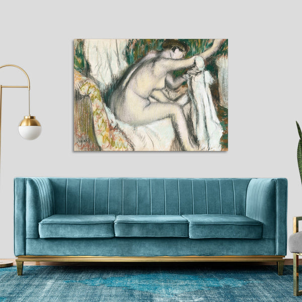 Quadro Stampa su Tela con Telaio in Legno Edgar Degas - Nude lady