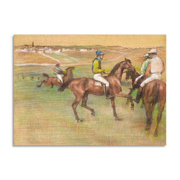 Quadro Stampa su Tela con Telaio in Legno Edgar Degas - The Races