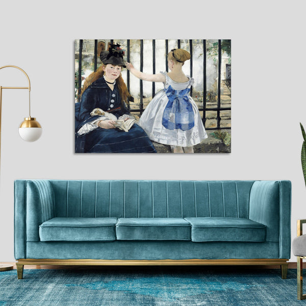Quadro Stampa su Tela con Telaio in Legno Edouadr Manet - Boating