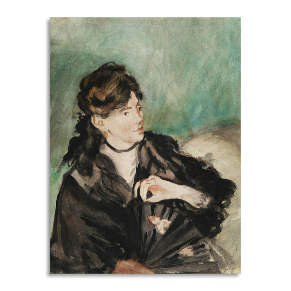 Quadro Stampa su Tela con Telaio in Legno Edouadr Manet - Portrait of Berthe Morisot