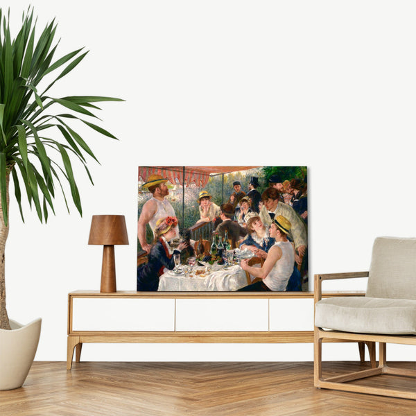 Quadro Stampa su Tela con Telaio in Legno Pierre-Auguste Renoir - Luncheon of the Boating Party