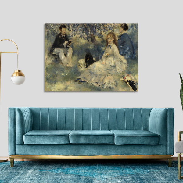 Quadro Stampa su Tela con Telaio in Legno Pierre-Auguste Renoir - Henriot Family