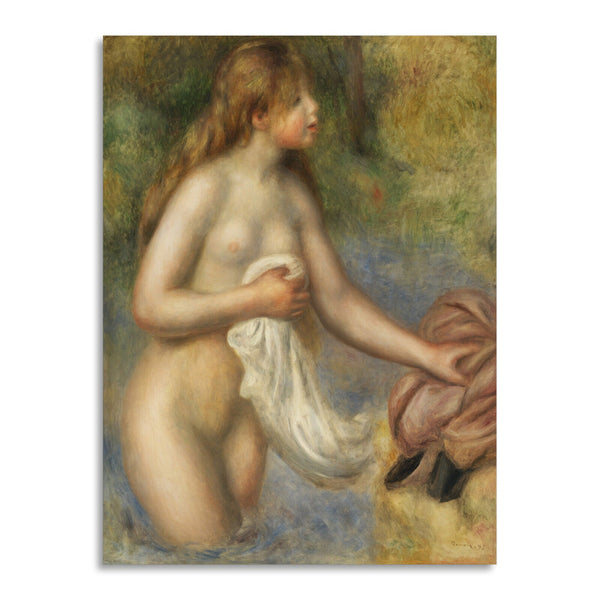 Quadro Stampa su Tela con Telaio in Legno Pierre-Auguste Renoir - Bather