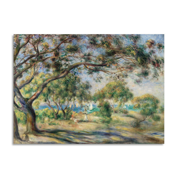 Quadro Stampa su Tela con Telaio in Legno Pierre-Auguste Renoir - Bois de la Chaise