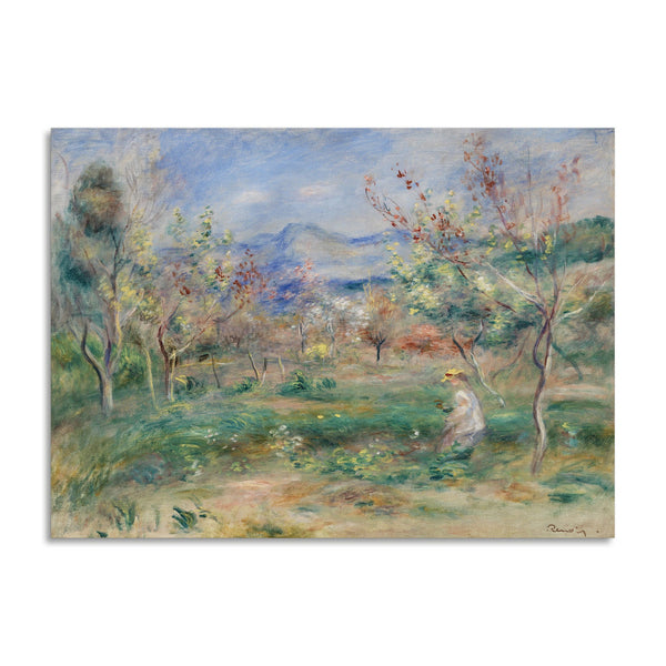 Quadro Stampa su Tela con Telaio in Legno Pierre-Auguste Renoir - Landscape