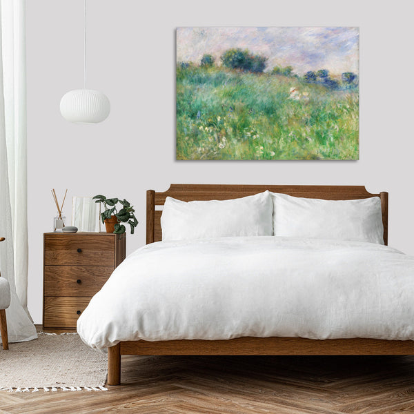 Quadro Stampa su Tela con Telaio in Legno Pierre-Auguste Renoir - Meadow