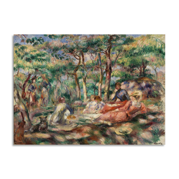 Quadro Stampa su Tela con Telaio in Legno Pierre-Auguste Renoir - Picnic