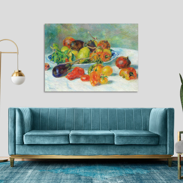 Quadro Stampa su Tela con Telaio in Legno Pierre-Auguste Renoir - Fruits of the Midi