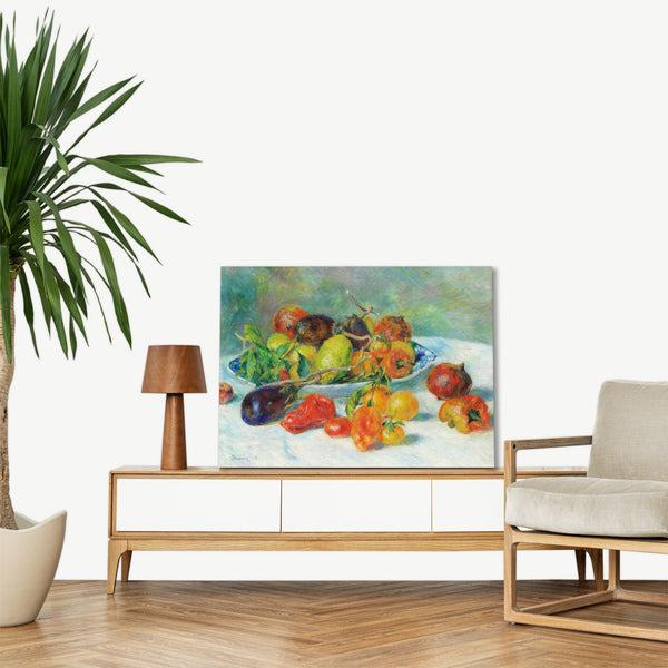 Quadro Stampa su Tela con Telaio in Legno Pierre-Auguste Renoir - Fruits of the Midi