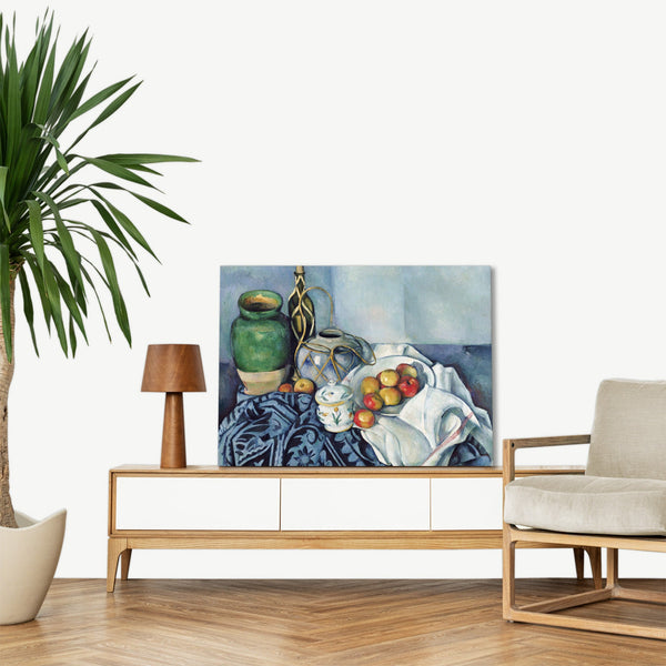 Quadro Stampa su Tela con Telaio in Legno Paul Cezanne - Still Life with Apples
