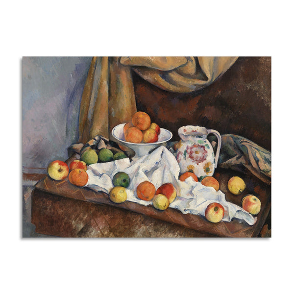 Quadro Stampa su Tela con Telaio in Legno Paul Cezanne - Still Life