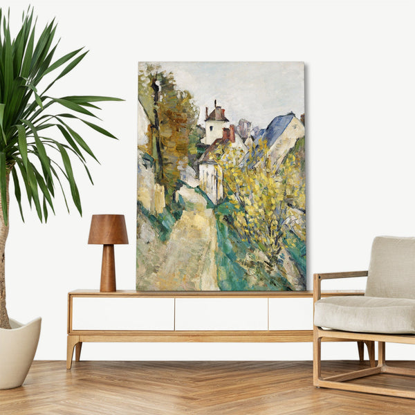 Quadro Stampa su Tela con Telaio in Legno Paul Cezanne - The House of Dr. Gache