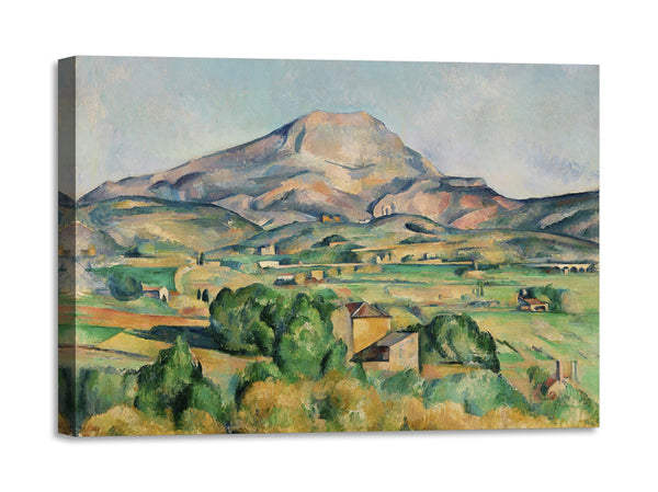 Quadro Stampa su Tela con Telaio in Legno Paul Cezanne - Mont Sainte-Victoire