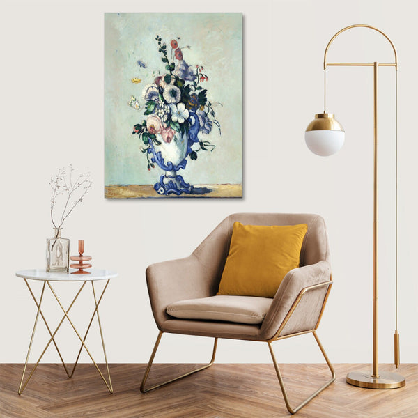 Quadro Stampa su Tela con Telaio in Legno Paul Cezanne - Rococo Vase