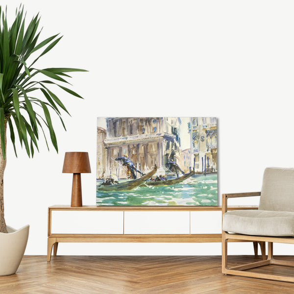 Quadro Stampa su Tela con Telaio in Legno John Singer Sargent - View of Venice