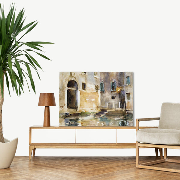 Quadro Stampa su Tela con Telaio in Legno John Singer Sargent - Venice