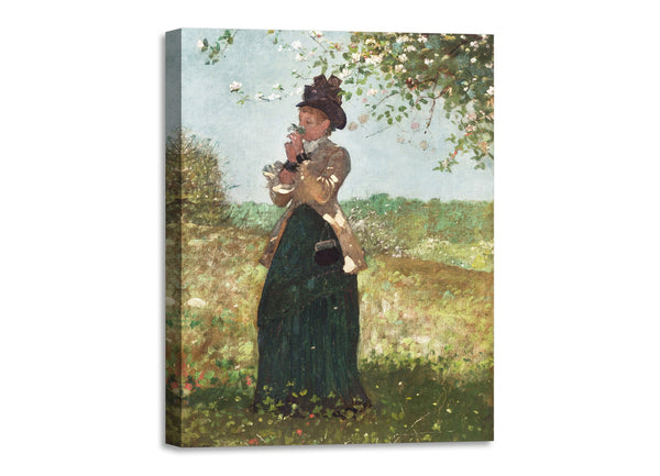 Quadro Stampa su Tela con Telaio in Legno Winslow Homer - The Yellow Jacket