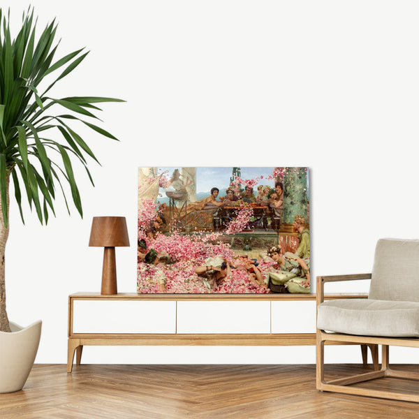 Quadro Stampa su Tela con Telaio in Legno Lawrence Alma-Tadema - Japanese butterfly