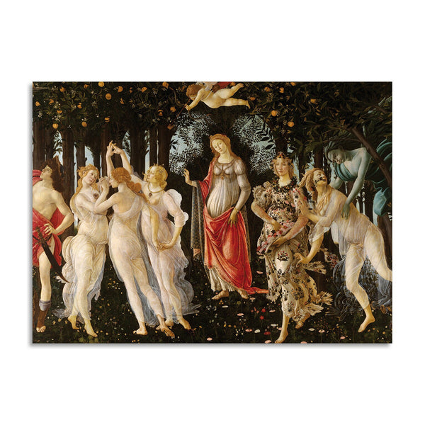 Quadro Stampa su Tela con Telaio in Legno Sandro Botticelli - Primavera