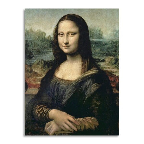 Quadro Stampa su Tela con Telaio in Legno Leonardo da Vinci - Mona Lisa