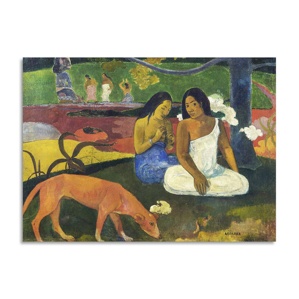 Quadro Stampa su Tela con Telaio in Legno Paul Gauguin - Arearea
