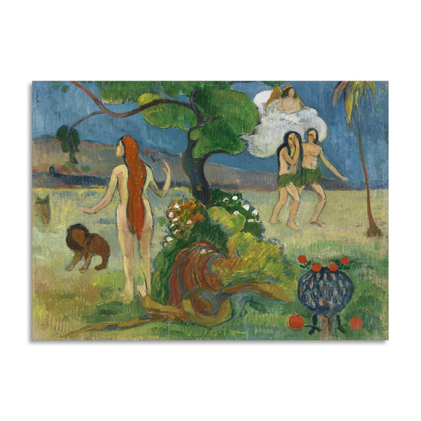 Quadro Stampa su Tela con Telaio in Legno Paul Gauguin - Paradise Lost