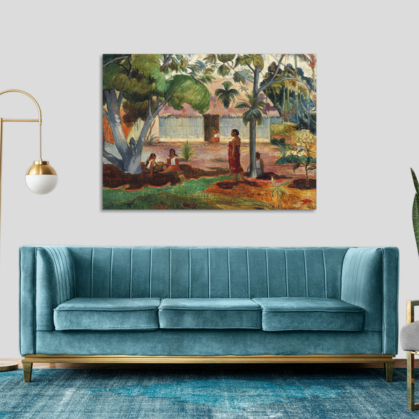 Quadro Stampa su Tela con Telaio in Legno Paul Gauguin - The Large Tree