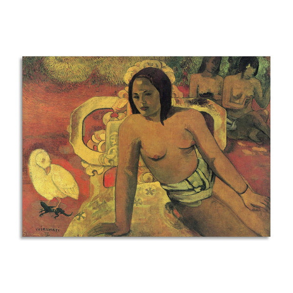 Quadro Stampa su Tela con Telaio in Legno Paul Gauguin - Vairumati