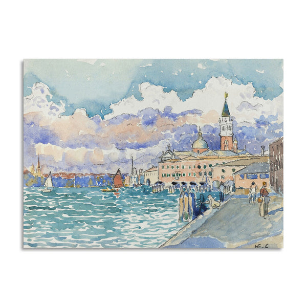 Quadro Stampa su Tela con Telaio in Legno Henri-Edmond Cross - Venice