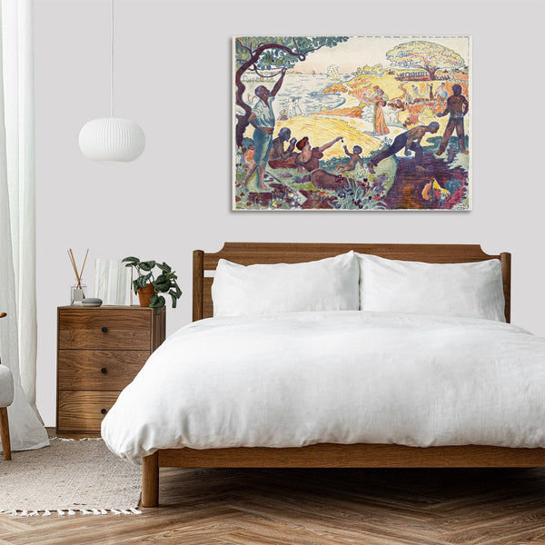 Quadro Stampa su Tela con Telaio in Legno Paul Signac - Harmonious Times