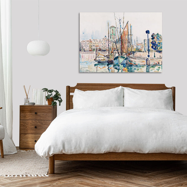 Quadro Stampa su Tela con Telaio in Legno Paul Signac - landscape