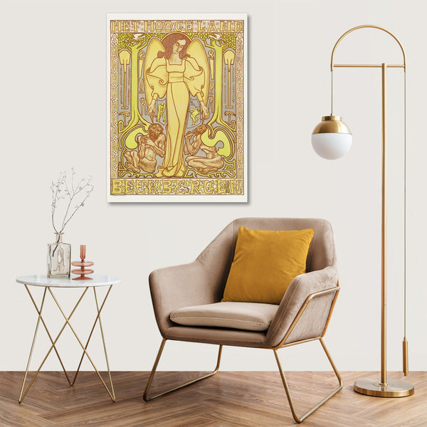 Quadro Stampa su Tela con Telaio in Legno Jan Toorop - The Hoogeland, Beekbergen