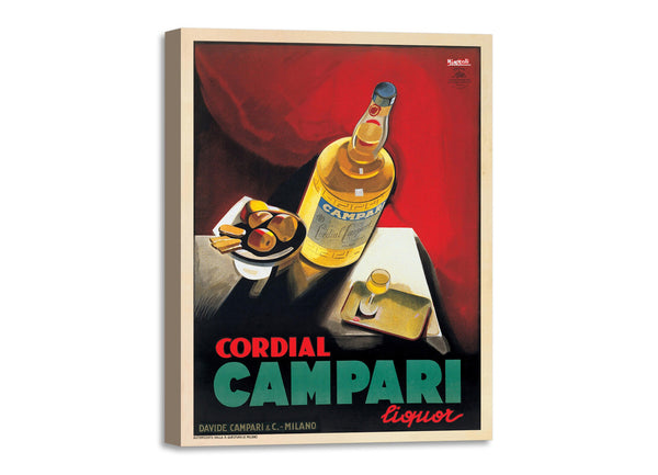 Quadro Stampa su Tela con Telaio in Legno Marcello Nizzoli - Cordial Campar