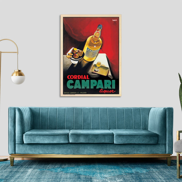 Quadro Stampa su Tela con Telaio in Legno Marcello Nizzoli - Cordial Campar