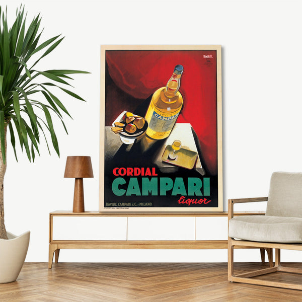 Quadro Stampa su Tela con Telaio in Legno Marcello Nizzoli - Cordial Campar