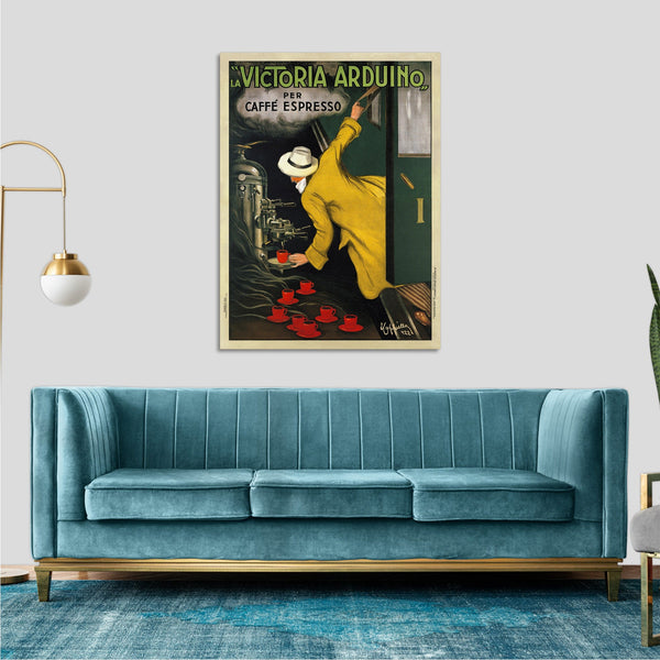Quadro Stampa su Tela con Telaio in Legno  Leonetto Cappiello - Victoria Arduino