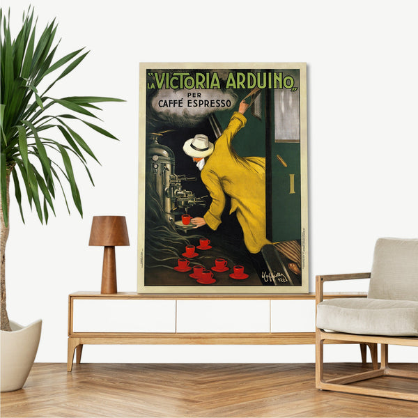 Quadro Stampa su Tela con Telaio in Legno  Leonetto Cappiello - Victoria Arduino