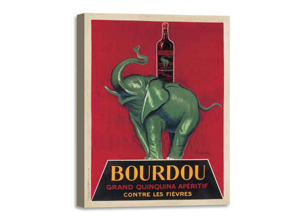 Quadro Stampa su Tela con Telaio in Legno Leonetto Cappiello - Bourdou