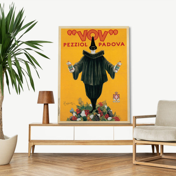 Quadro Stampa su Tela con Telaio in Legno Leonetto Cappiello - Vov