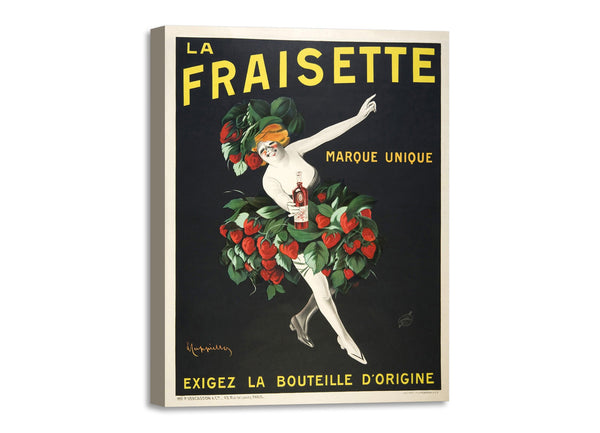 Quadro Stampa su Tela con Telaio in Legno Leonetto Cappiello - The Fraisette