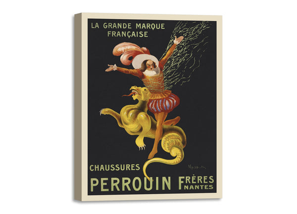 Quadro Stampa su Tela con Telaio in Legno Leonetto Cappiello - Perrouin