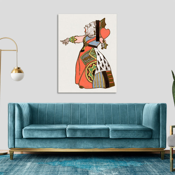 Quadro Stampa su Tela con Telaio in Legno William Penhallow Henderson - Queen of Hearts