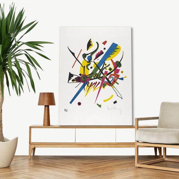 Quadro Stampa su Tela con Telaio in Legno Wassily Kandinsky - Small Worlds