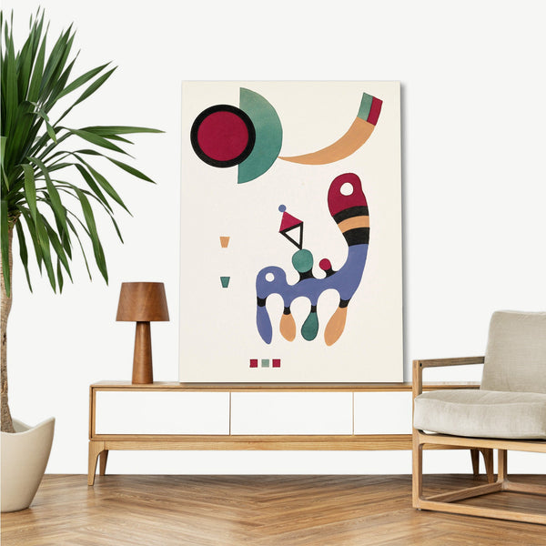 Quadro Stampa su Tela con Telaio in Legno Wassily Kandinsky - 11 tableux et 7 poèmes