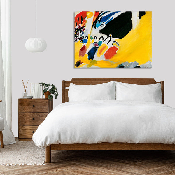 Quadro Stampa su Tela con Telaio in Legno Wassily Kandinsky - Impression III