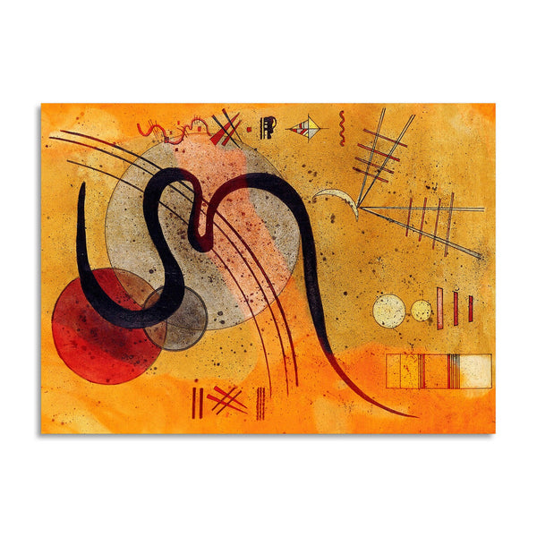 Quadro Stampa su Tela con Telaio in Legno Wassily Kandinsky - Launelinie