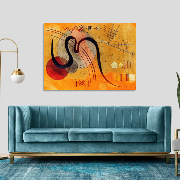 Quadro Stampa su Tela con Telaio in Legno Wassily Kandinsky - Launelinie