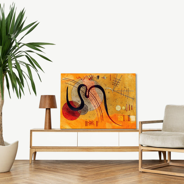 Quadro Stampa su Tela con Telaio in Legno Wassily Kandinsky - Launelinie
